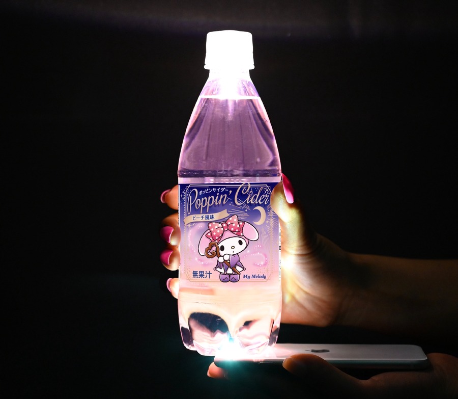 DAISO限定！サンリオキャラクターがネオンのように光る「ポッピンサイダー」に