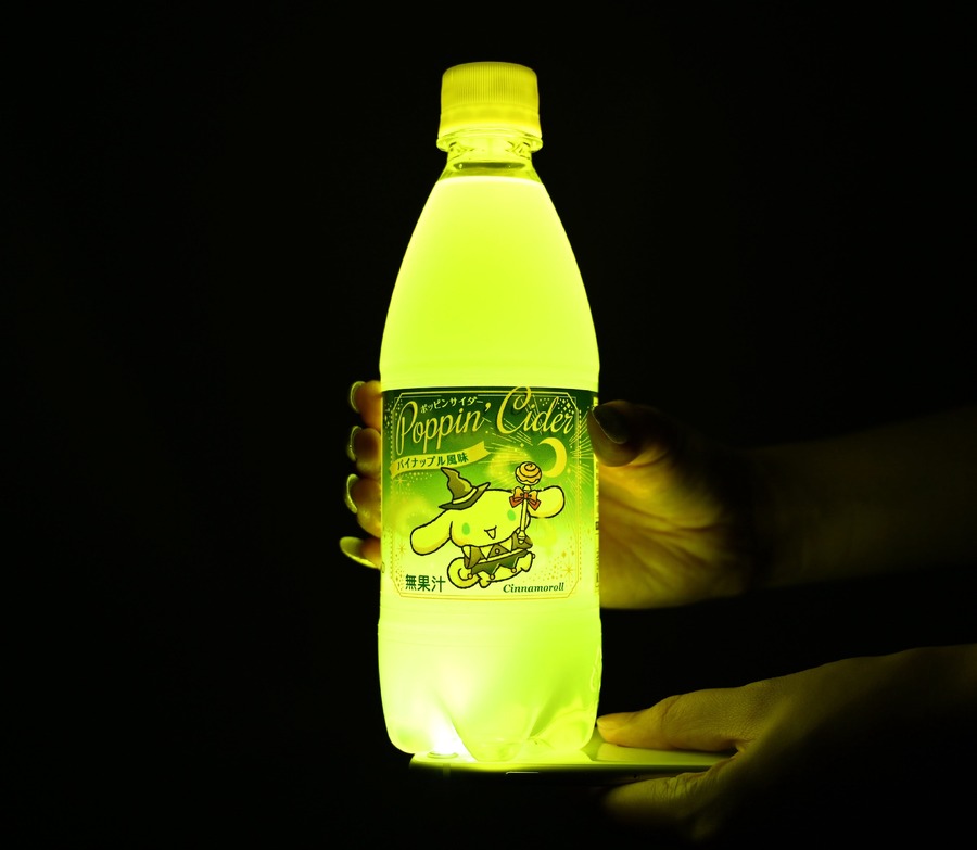 DAISO限定！サンリオキャラクターがネオンのように光る「ポッピンサイダー」に