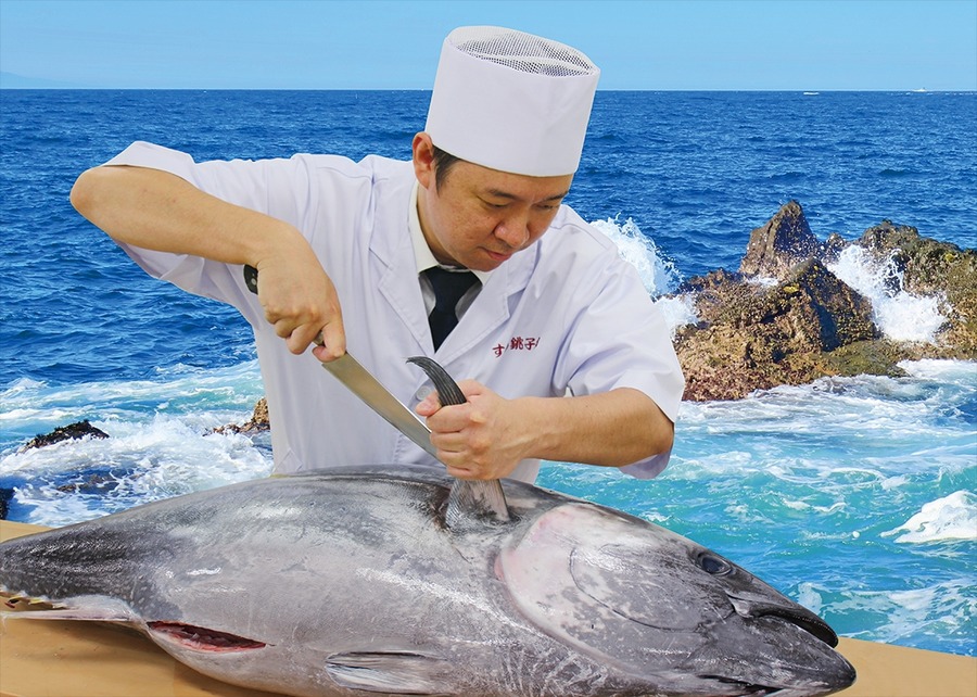 【すし銚子丸】人気ネタ「半額祭り」、全店同時開催「生本まぐろ解体ショー」創業48周年全力感謝還元祭！