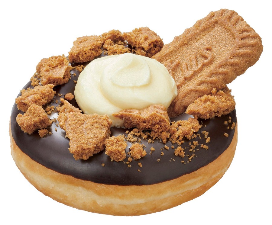 ロータスのクッキーがのった新作ドーナツ登場！ 　クリスピー・クリームドーナツとコラボ