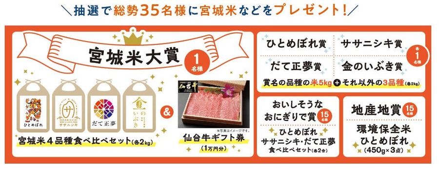 おにぎりアクション2024　おにぎりの写真で仙台牛を当てよう！