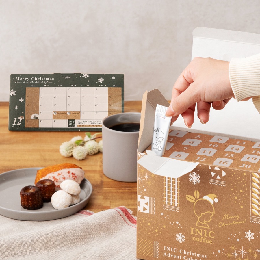 「アドベントカレンダー」「クリスマススイーツBOX」などオンラインで販売開始【INIC coffeeのクリスマスギフト2024】