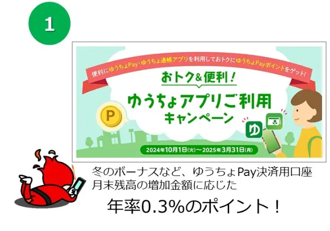 ゆうちょPayでお得にポイント獲得できる複数のキャンペーン実施中