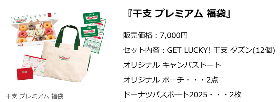 【クリスピー・クリーム・ドーナツ】福袋は公式アプリ本会員限定で抽選販売　かわいい干支の限定商品を発表