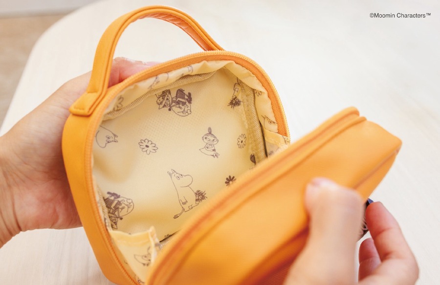 ムーミンと文明堂の新コラボ商品発売中！かわいいオレンジのポーチ付き