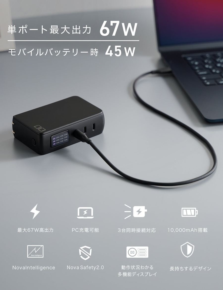 人気のモバイルバッテリーCIOの新製品がAmazonブラックフライデーに登場