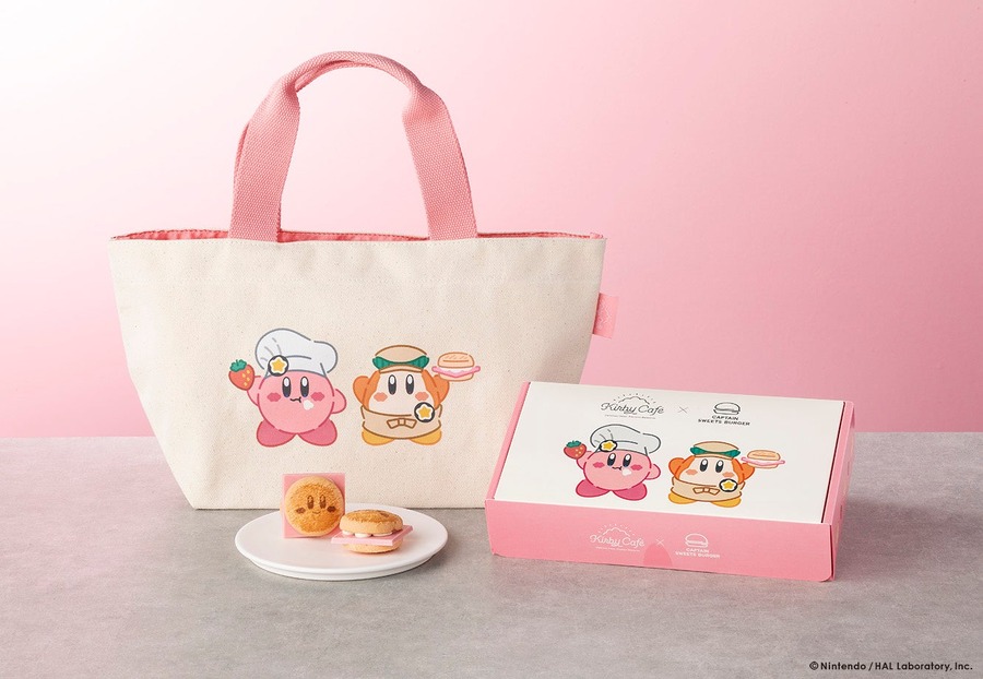 東京駅南通路店だけの販売！「カービィ」とスイーツの夢コラボ　かわいいトートバックとスイーツバーガーセット