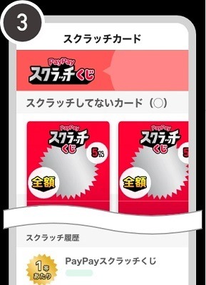 【PayPay】「スクラッチくじ」で全額還元のチャンス　PayPayクレジット・ソフトバンクユーザーなら確率アップ！