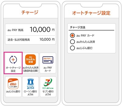 スマホ決済のオートチャージを徹底比較！au PAYは最大5%還元もあるau PAYゴールドカードからがおすすめ
