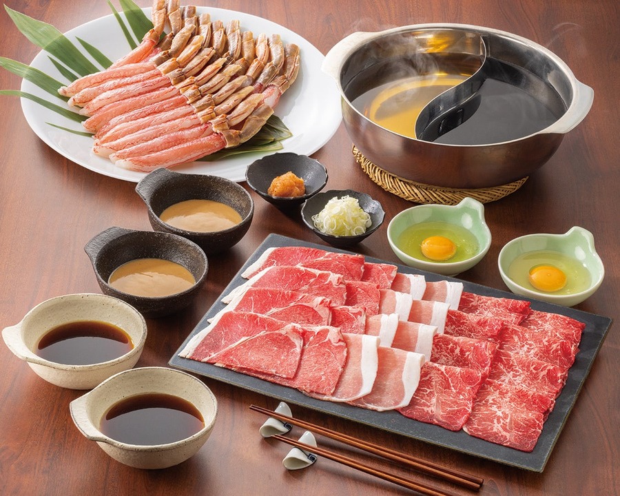 しゃぶ葉、冬の豪華食べ放題フェア開催　蟹は食べやすい脚のみ提供