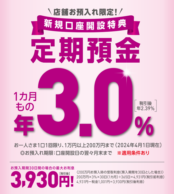 2024年冬のおすすめ預け先「年利0.5％以上、最大3％！」1か月でも、1万円からでも、ネット銀行じゃなくても着実に増やす