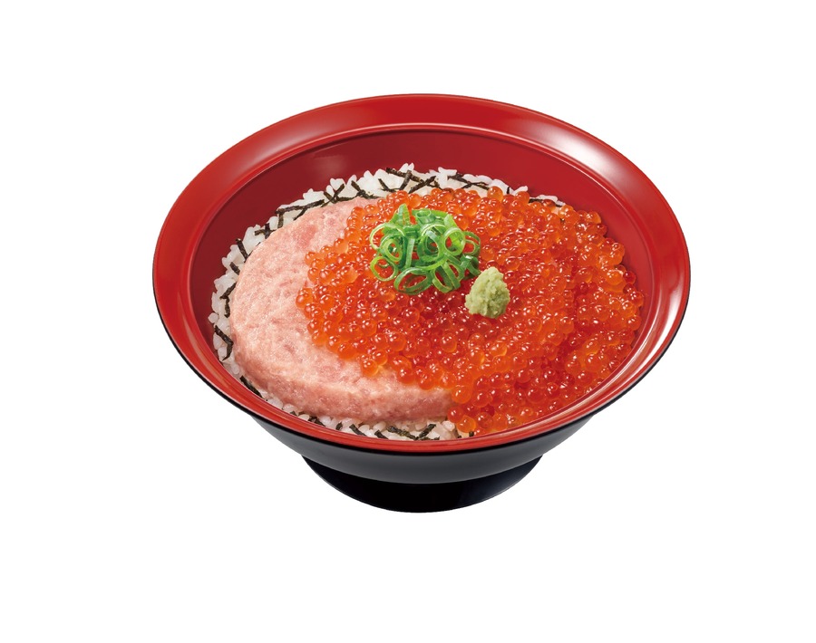 すき家、新商品天然「いくら丼」発売　並盛の3倍の量のいくらをのせた「メガいくら丼」も