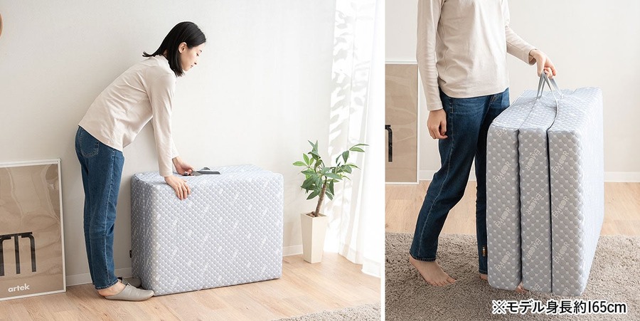高機能マットレスに「セミシングルショートサイズ」登場　底つき感もなく寝返りがしやすい構造