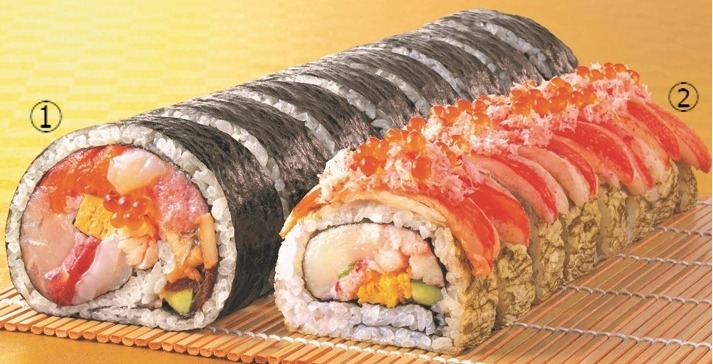 ヨーカドーさん、一口はムリでしょ…2025年の恵方巻かに・天然本鮪ぎゅうぎゅう！