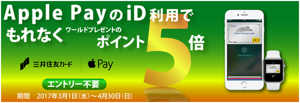 Apple Payに関するカード会社などのキャンペーンで新生活を始めよう！