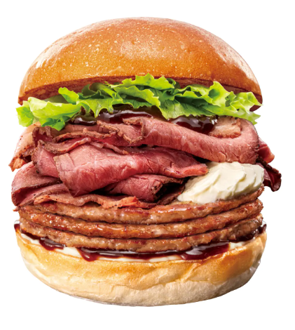 ロッテリア「肉の日」年末5日間限定「キング ローストビーフバーガー」他