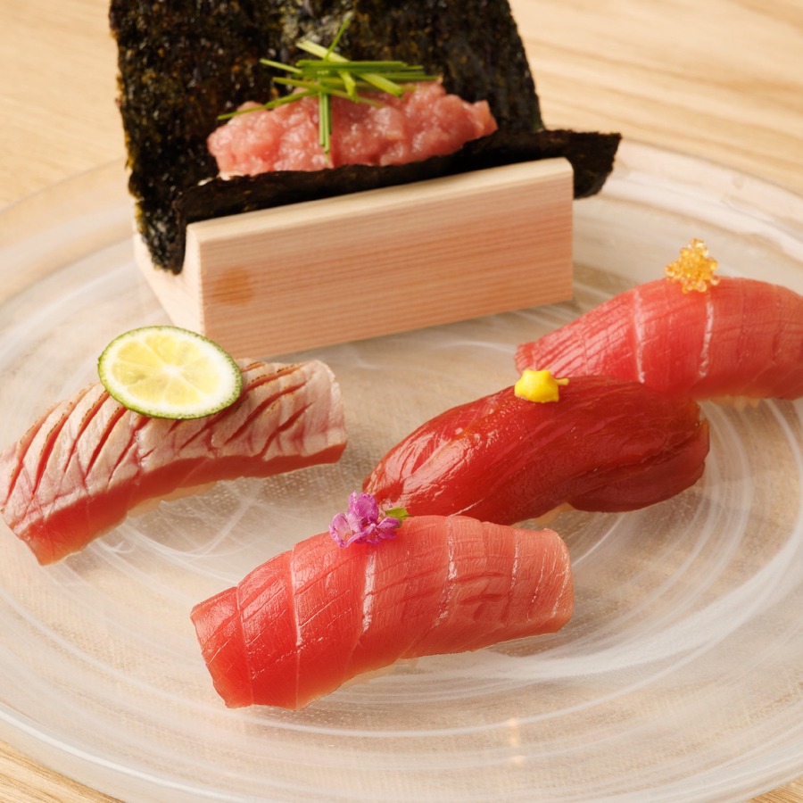 国産生本鮪150円！（1/6-19）上野駅徒歩1分、回らない寿司『マグロ尽くし5貫セット』も750円(税込)