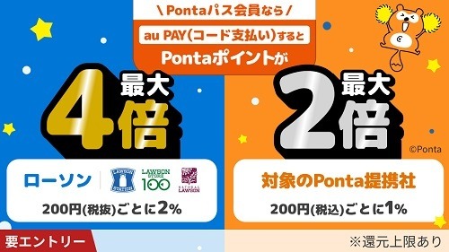 「Pontaパス」でお得「Pontaパスブースト」でポイントさらに貯まる「Pontaランク」でボーナスもらえる