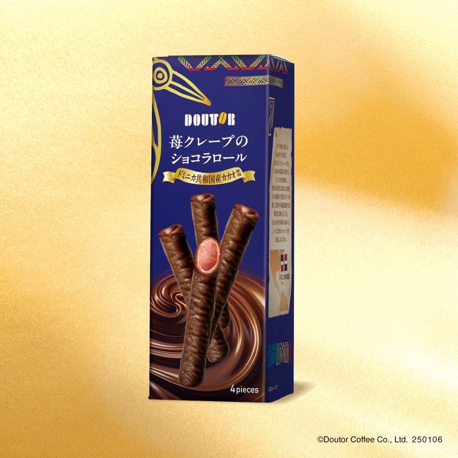 ドトール、ドミニカ産のコーヒー新発売　苺クレープのショコラロールも