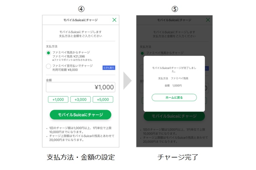 ファミペイからモバイルSuicaへのチャージサービスがスタート！1000円以上チャージでお茶無料クーポンがもらえる