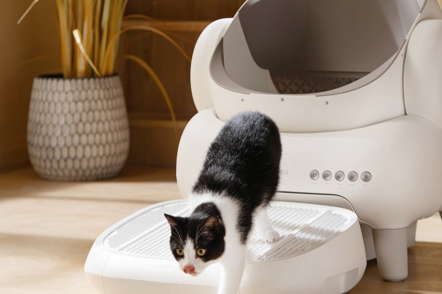 全自動猫トイレ登場　14日間ゴミ処理不要、密閉消臭ドアの省略で低価格実現
