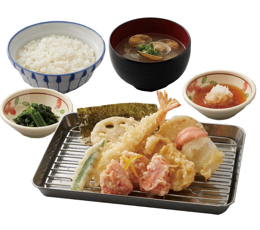 「さん天」明太子フェア開催(4/2終了予定)　＋100円で出汁茶漬けセットに