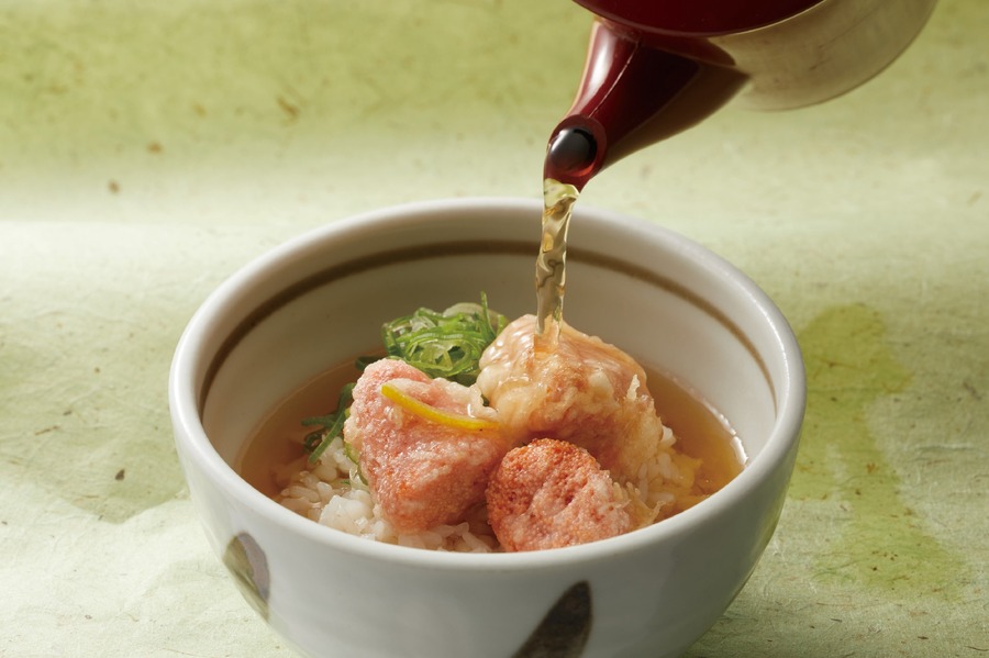 「さん天」明太子フェア開催(4/2終了予定)　＋100円で出汁茶漬けセットに