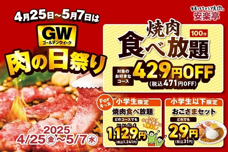 【4/29は肉の日】ロッテリアではキングサイズバーガー、すた丼屋では肉1.5倍、松屋では対象定食が200円引き！