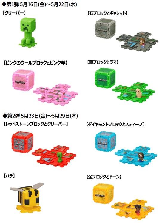 「争奪戦必至」「エグい」の声も　5/16からマックのハッピーセットは、なんと「マイクラ」「ちいかわ」！