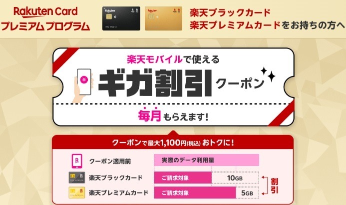 「楽天カードプレミアムプログラム」に2つの新特典が登場　楽天モバイルは最大1100円お得、ぐるなびは最大5%還元も