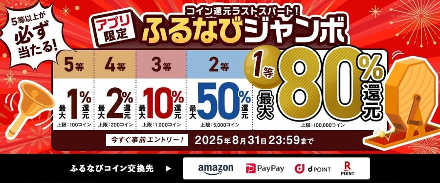 ふるなび史上最大の還元祭り！3つのお得なキャンペーンを同時開催