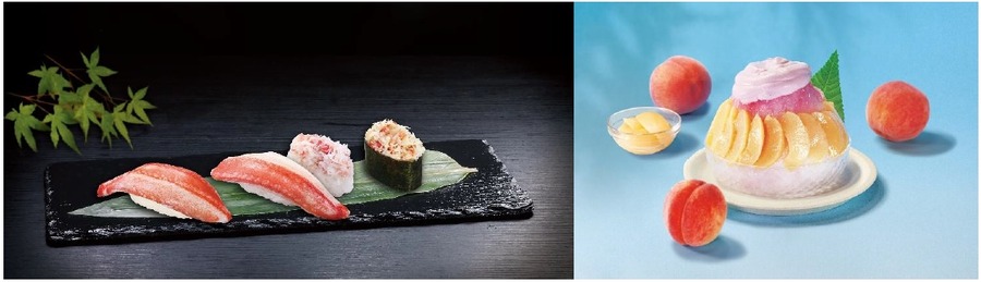 くら寿司「極上かに」フェア開催！高級な本ズワイガニを一皿130円＆白桃かき氷も新登場