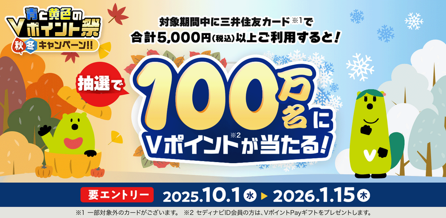 1回のエントリーで最大3回のチャンス！三井住友カードがVポイント進呈キャンペーン実施