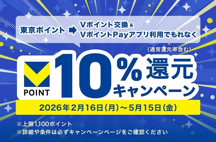 東京ポイントからVポイントへの交換で10％還元！三井住友カード・CCCMK