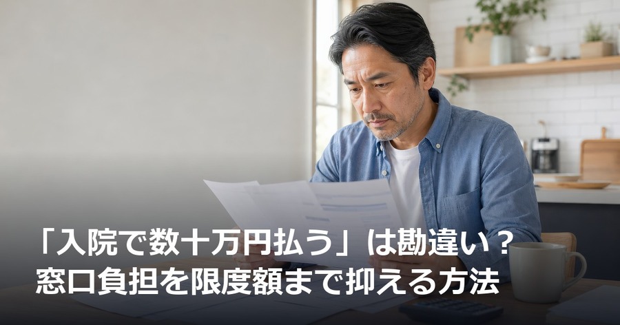 「入院で数十万円払う」は勘違い？ 窓口負担を限度額まで抑える方法
