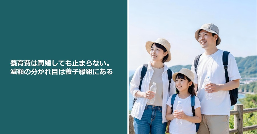 養育費は再婚しても止まらない。減額の分かれ目は養子縁組にある