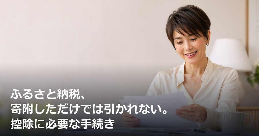 ふるさと納税、寄附しただけでは引かれない。控除に必要な手続き