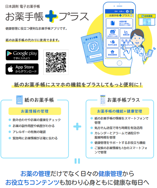 スマホで簡単な「お薬手帳」　薬の登録は手間いらず、複数人登録可能、アラーム付きなどの便利機能を紹介します。