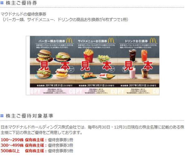 家族で使える「外食系株主優待」　マックは年間約1万円分の無料券、サンマルク系列は1年間20％割引などオススメ5社。