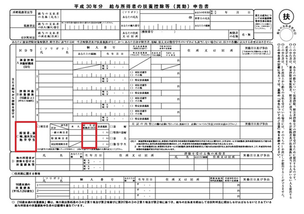 平成29年の年末調整　扶養控除等申告書は「150万円の壁」を意識して記載を