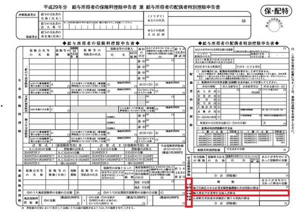 年末調整で「iDeCo等上乗せ年金の掛金・保険料」はどこに書けばいいの？