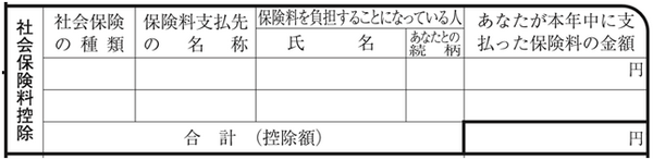 年末調整で「iDeCo等上乗せ年金の掛金・保険料」はどこに書けばいいの？