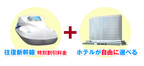 日本旅行の「JR新幹線 ＋ ホテル宿泊プラン」でホテル代分が丸々無料に　あなたもセット割の魅力のとりこに