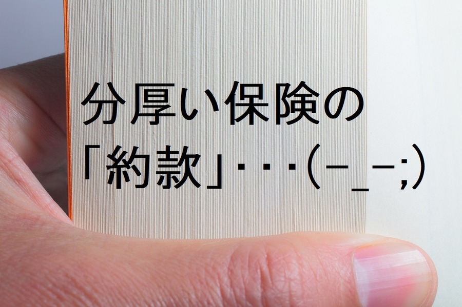 「約款」読んでなかった…では通用しない　保険に加入したら必ず目を通そう