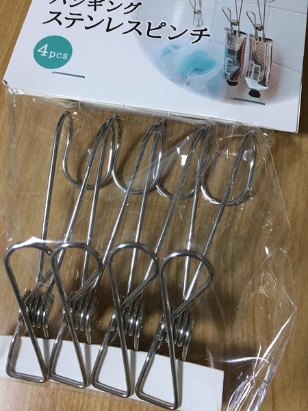 ンギングステンレスピンチ（セリア・キャンドゥ）