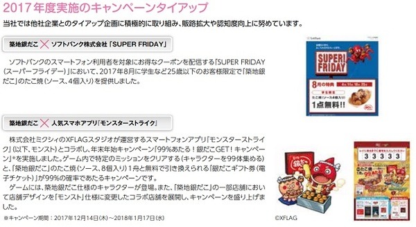 2017年度実施のキャンペーンタイアップ