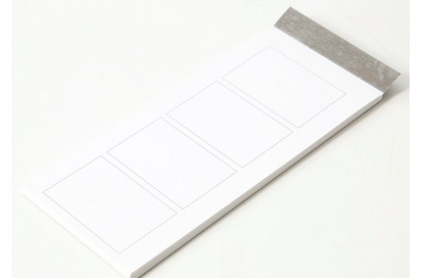 無印の短冊型メモ4コマ