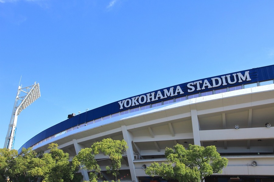 横浜スタジアムで野球観戦