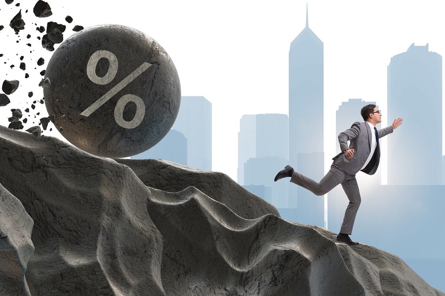 延滞部分に14％の利率が適用される事実