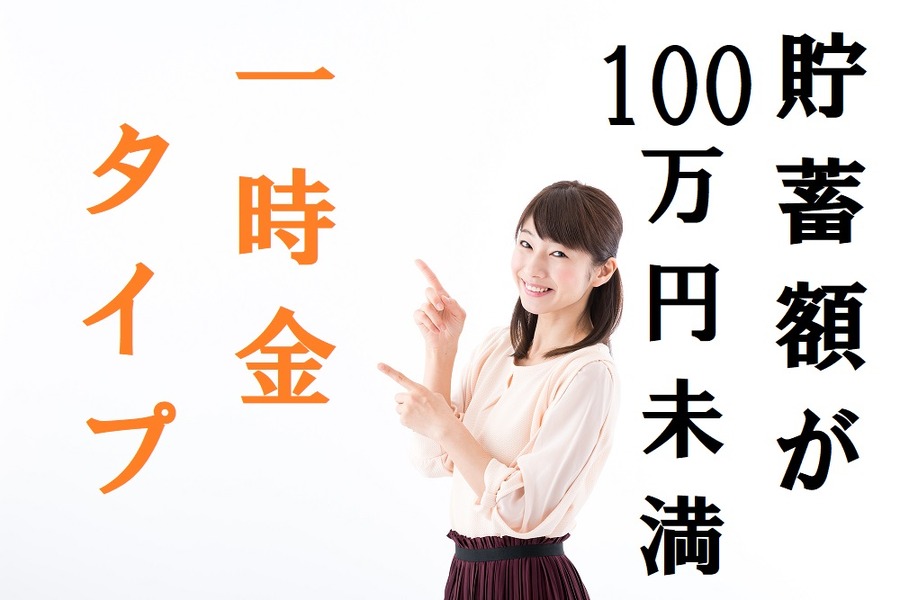 貯蓄100万未満の人